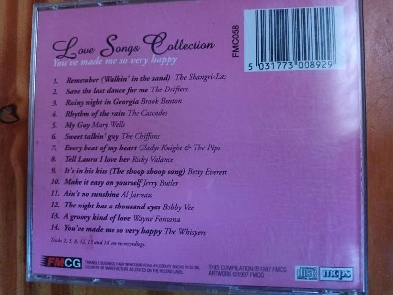 Love Songs Collection Music CD