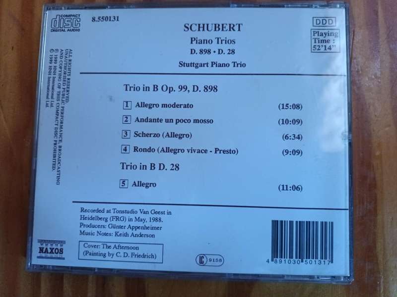 Schubert Music CD