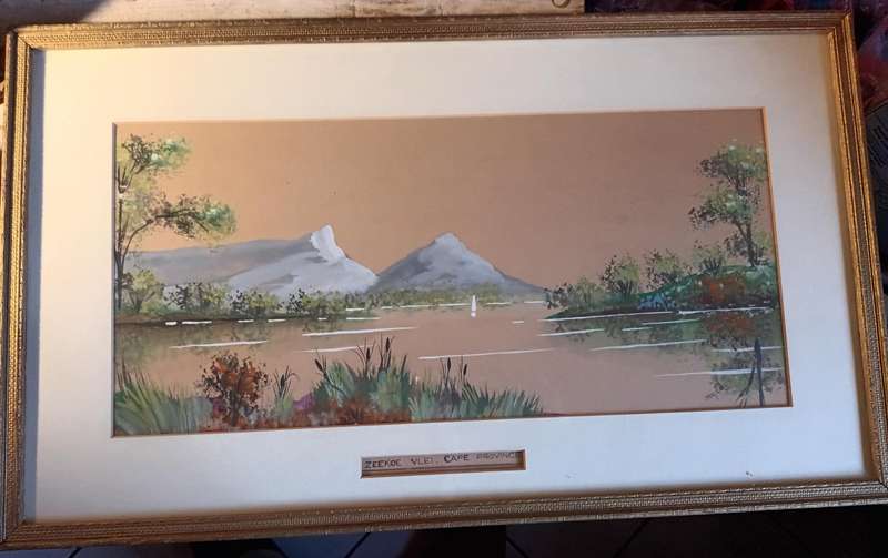 Framed Watercolour Painting of Zeekoe Vlei