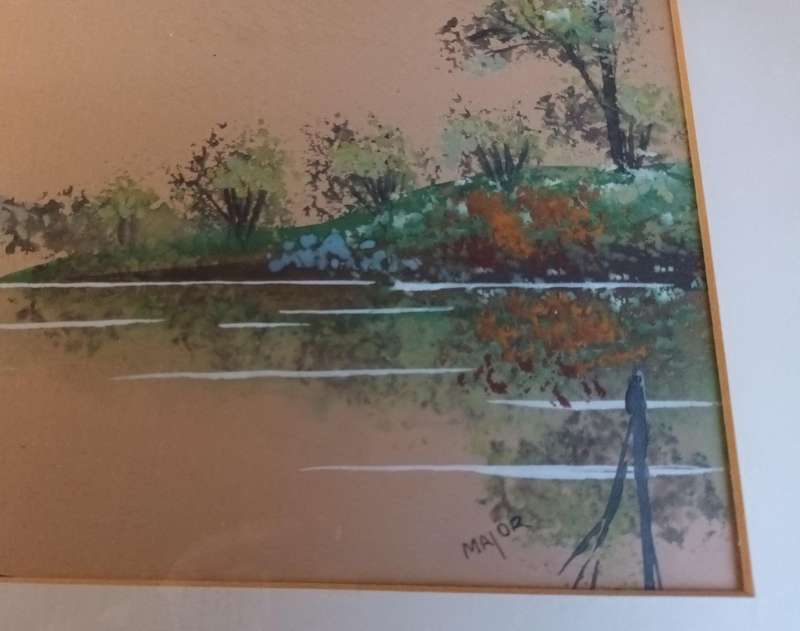 Framed Watercolour Painting of Zeekoe Vlei