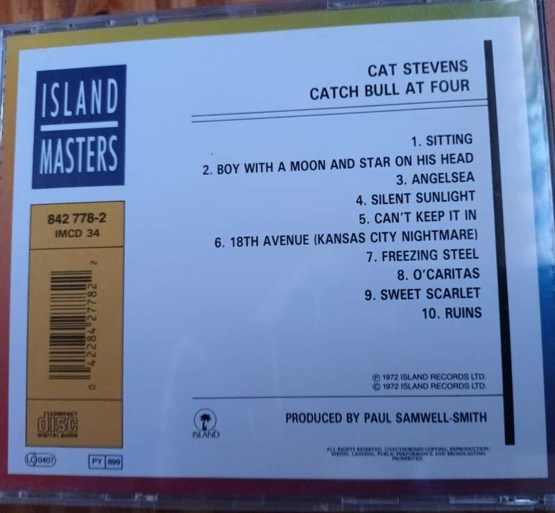 Cat Stevens - Catch Bull at Four Music CD