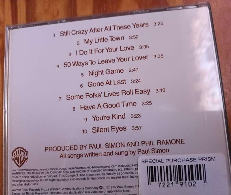 Paul Simon Music CD