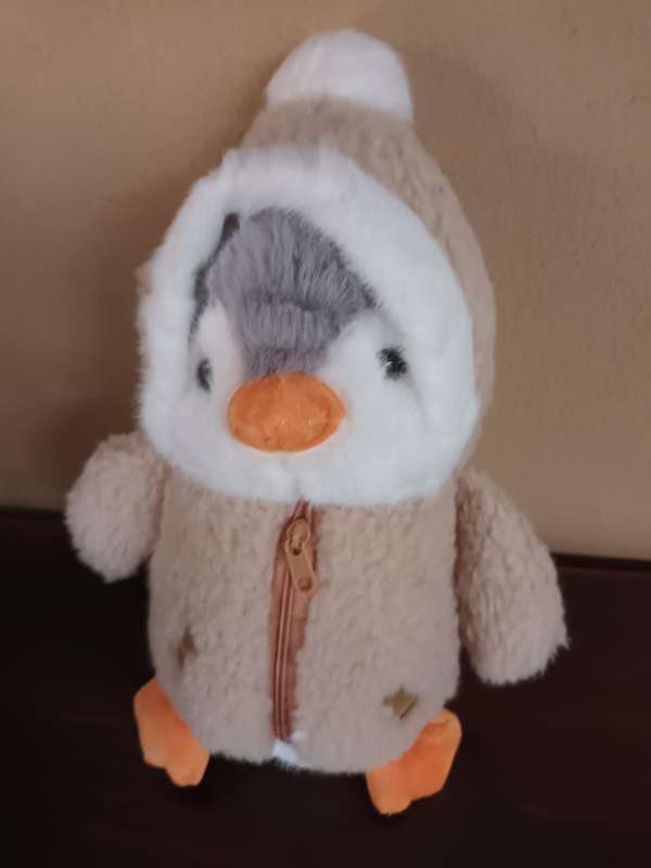 Cute Penquin Soft Toy in Warm Clothing