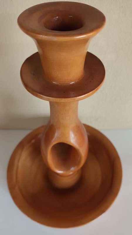 Genuine Vintage Wooden Candle Holder