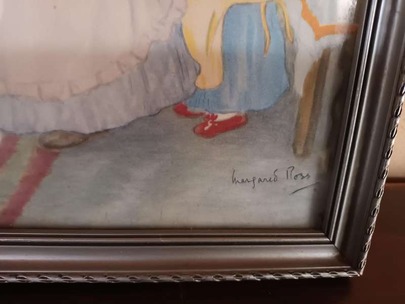 Framed Vintage Margaret Ross Print