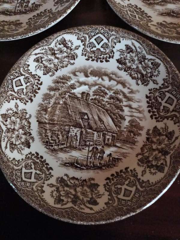 Three Ironstone Spare Saucers