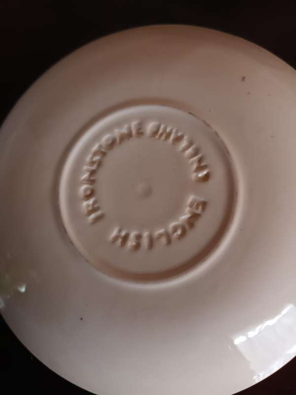 Three Ironstone Spare Saucers
