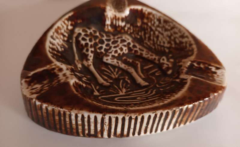 Old Kruger Park Ashtray - Cracked and Repaired