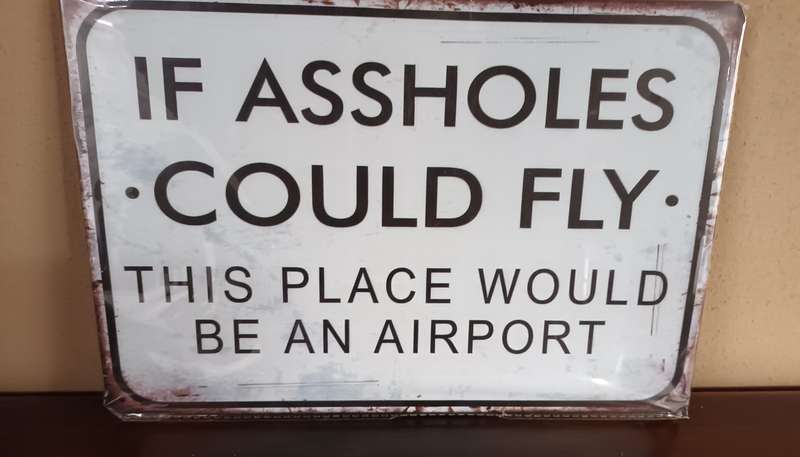 Tin Metal Sign