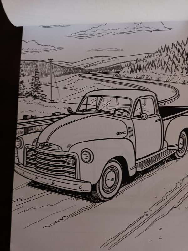 Retro Cars Colouring Book