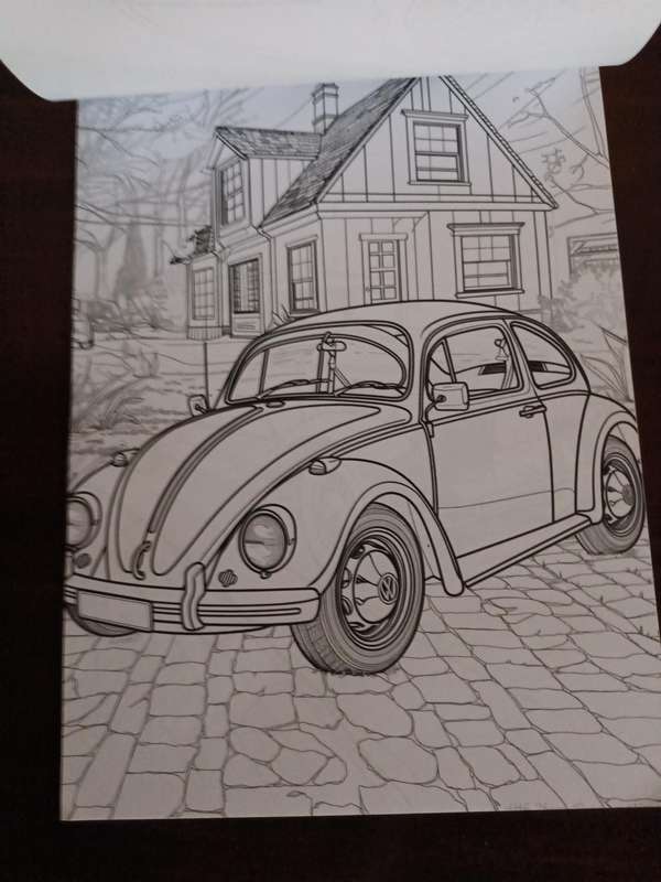 Retro Cars Colouring Book