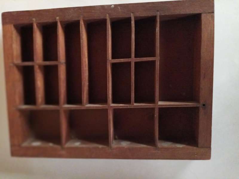 Small Wooden Printers Tray