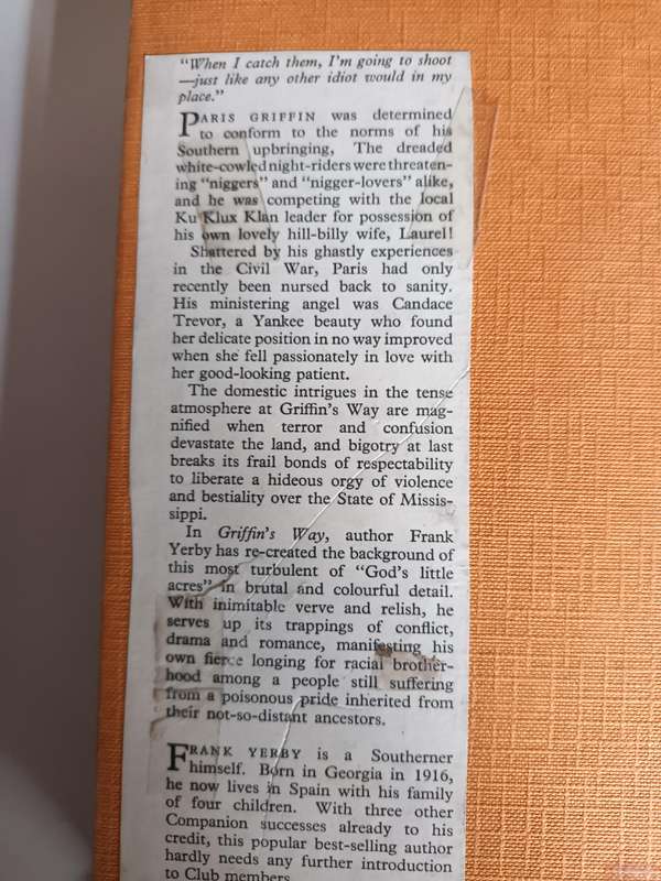 Griffin's Way - Frank Yerby