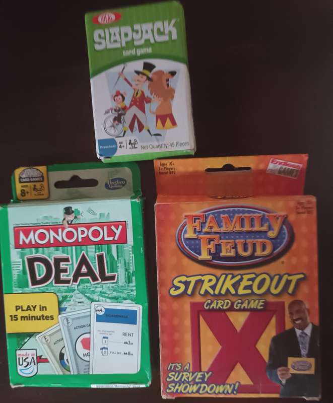 Three Packs Card Games