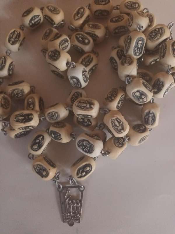 Extra Long Faux Ivory Necklace