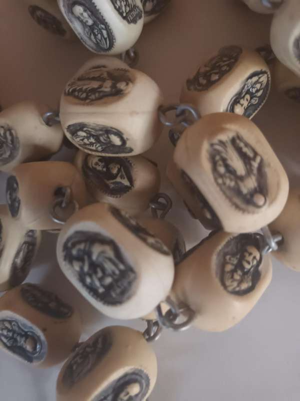 Extra Long Faux Ivory Necklace