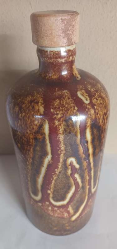 Vintage Pottery Bottle - Numbered at the Bottom
