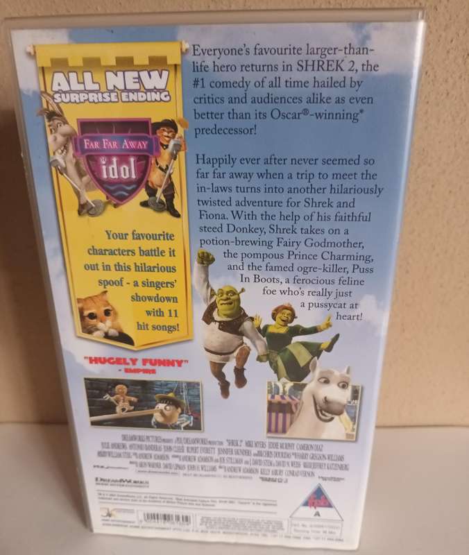 Shrek 2 VHS Movie