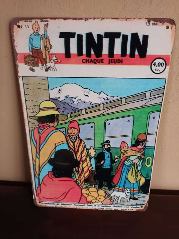Iconic Tin Tin Metal Sign