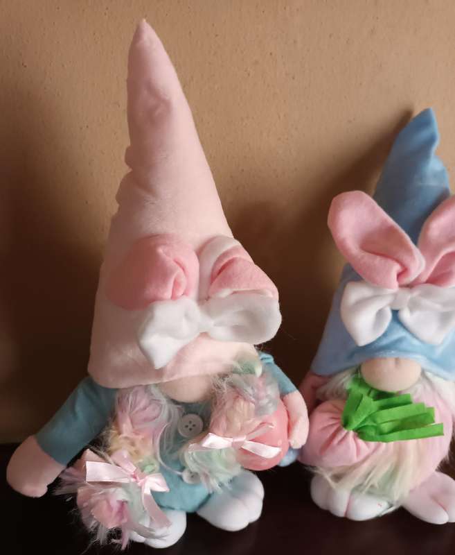 Pair of Colourful Gnome Soft Toys