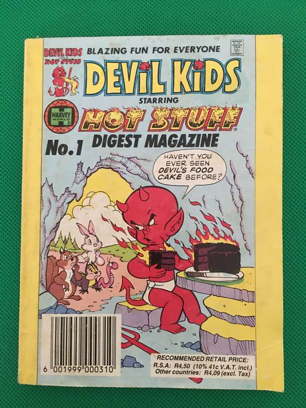 VINTAGE DEVIL KIDS STARRING HOT STUFF - NO. 1 - DIGEST MAGAZINE - 1992 SCARCE!!!!