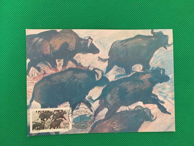 NAMIBIA SWA - FIRST DAY POSTCARD - 1983 - PAINTERS
