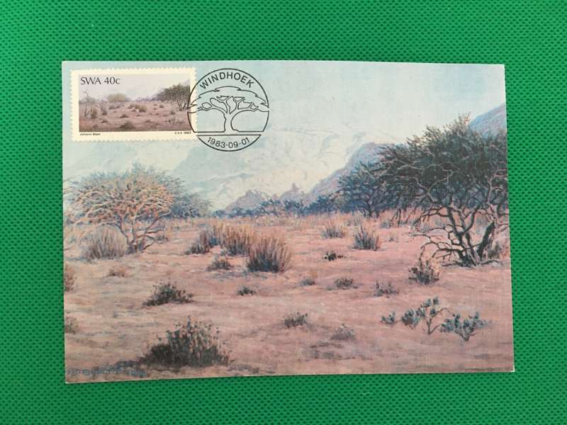 NAMIBIA SWA - FIRST DAY POSTCARD - 1983 - PAINTERS