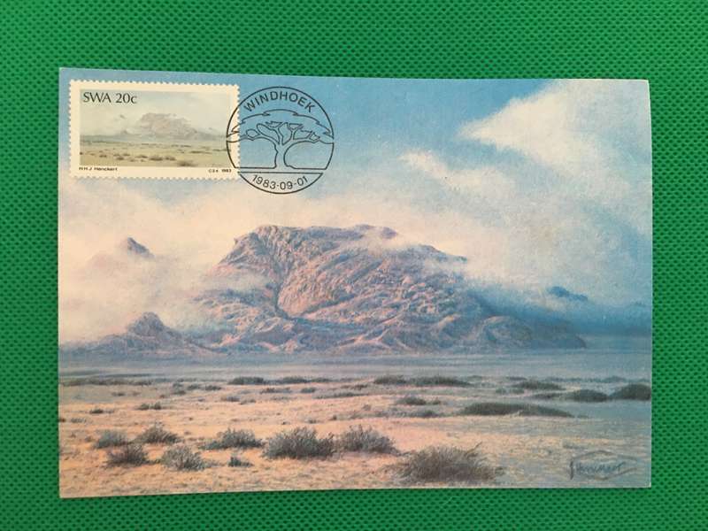 NAMIBIA SWA - FIRST DAY POSTCARD - 1983 - PAINTERS