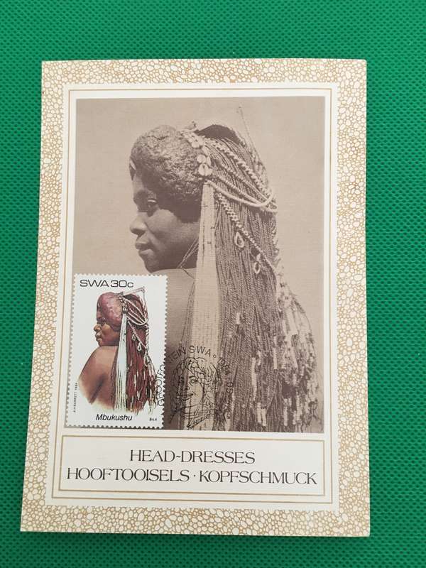 NAMIBIA / SWA - FIRST DAY POST CARD - 1984 - HEAD-DRESSES