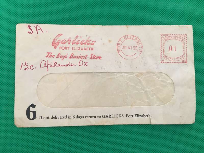 SOUTH AFRICA LOT OF GARLICKS CHELSEA AND RED CROSS ENVELOPES AROUND TIME OF THE 60'S