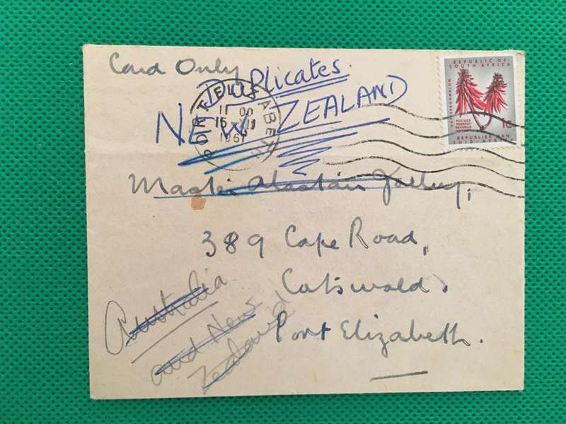 SOUTH AFRICA VINTAGE ENVELOPE - 1961  WITH STAMP