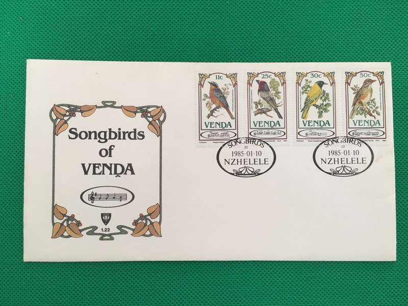 VENDA FIRST DAY COVER - 1985 - SONGBIRDS OF VENDA