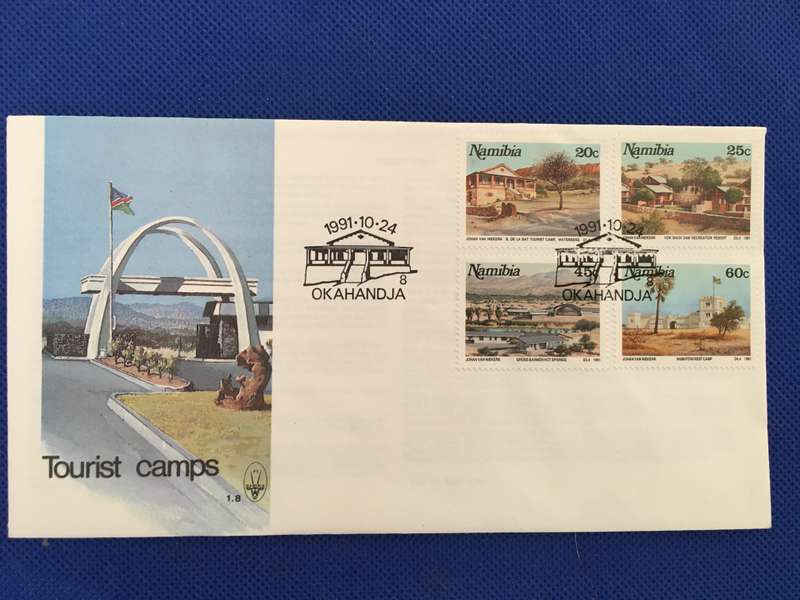 NAMIBIA - FIRST DAY COVER - 1991 - TOURIST CAMPS