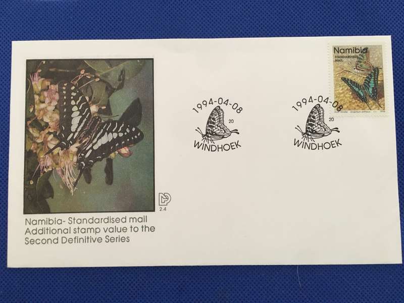 NAMIBIA FIRST DAY COVER - BUTTERFLIES 1994