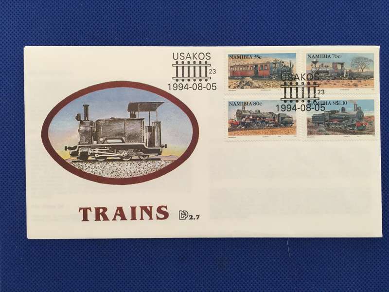 NAMIBIA - FIRST DAY COVER 1994 - TRAINS