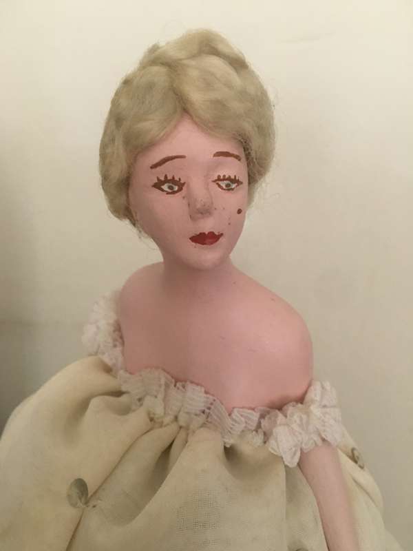 VINTAGE /  ANTIQUE PIN CUSHION DOLL VERY RARE WITH SERIAL NUMBER -