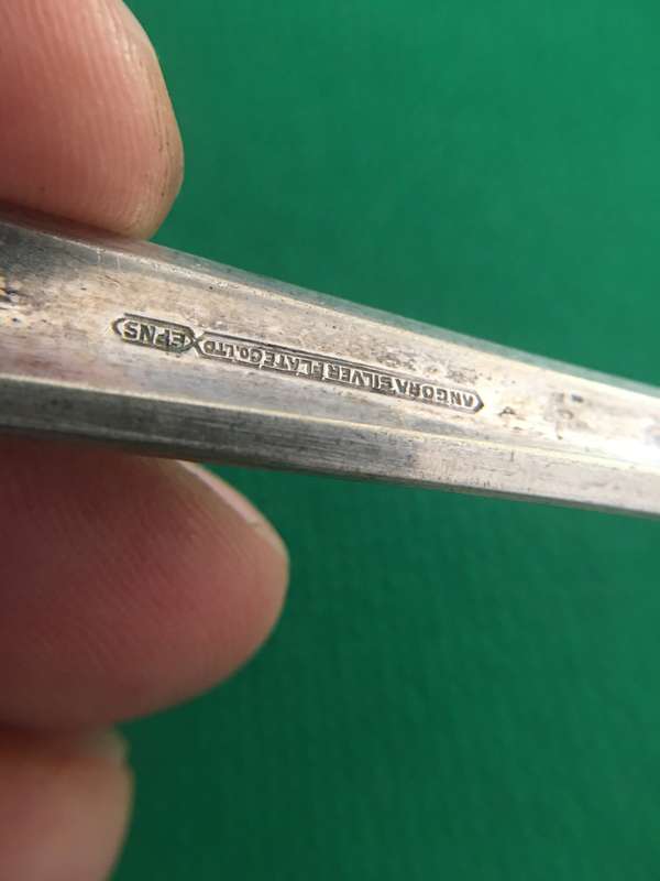 VINTAGE ANGORA SILVER PLATED 4 CAKE FORKS
