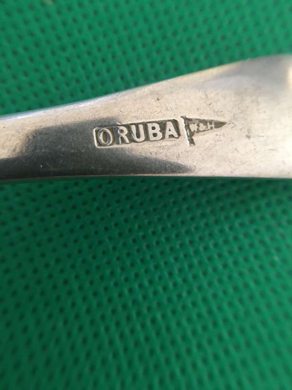 VINTAGE TO ANTIQUE - WALKER AND HALL SHEFFIELD ORUBA SILVER PLATE  FORK