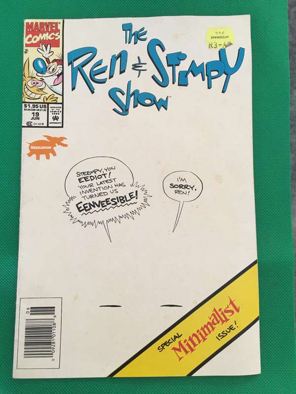 MARVEL COMICS - THE REN AND STIMPY SHOW - SPECIAL MINIMALIST ISSUE -  VOL. 1  NO. 19 - 1994