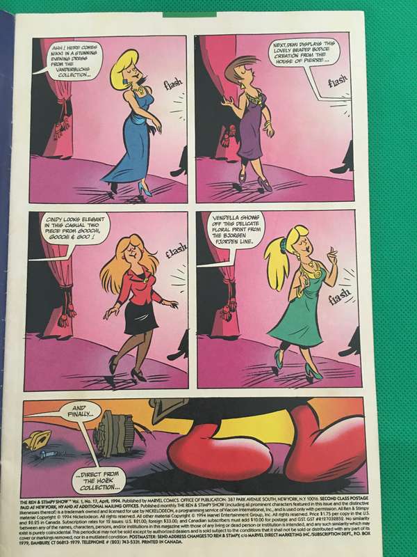 MARVEL COMICS - THE REN AND STIMPY SHOW - VOL. 1 NO. 17 - 1994