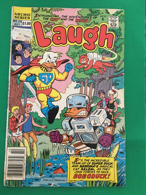 ARCHIE SERIES COMICS - LAUGH - ROBODUCK - VOL. 2  NO. 24 - 1990