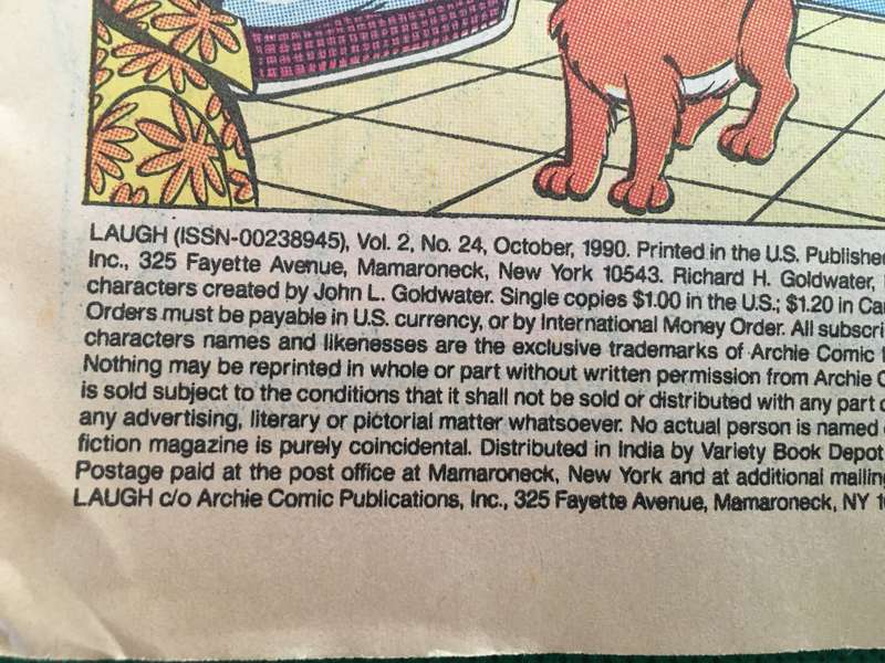 ARCHIE SERIES COMICS - LAUGH - ROBODUCK - VOL. 2  NO. 24 - 1990