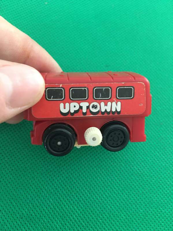 VINTAGE TOMY  WIND UP TOY   - UP TOWN DOWN TOWN 1970'S BUS