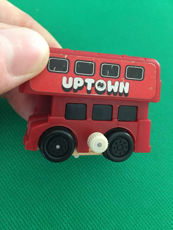 VINTAGE TOMY  WIND UP TOY   - UP TOWN DOWN TOWN 1970'S BUS