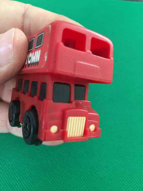 VINTAGE TOMY  WIND UP TOY   - UP TOWN DOWN TOWN 1970'S BUS