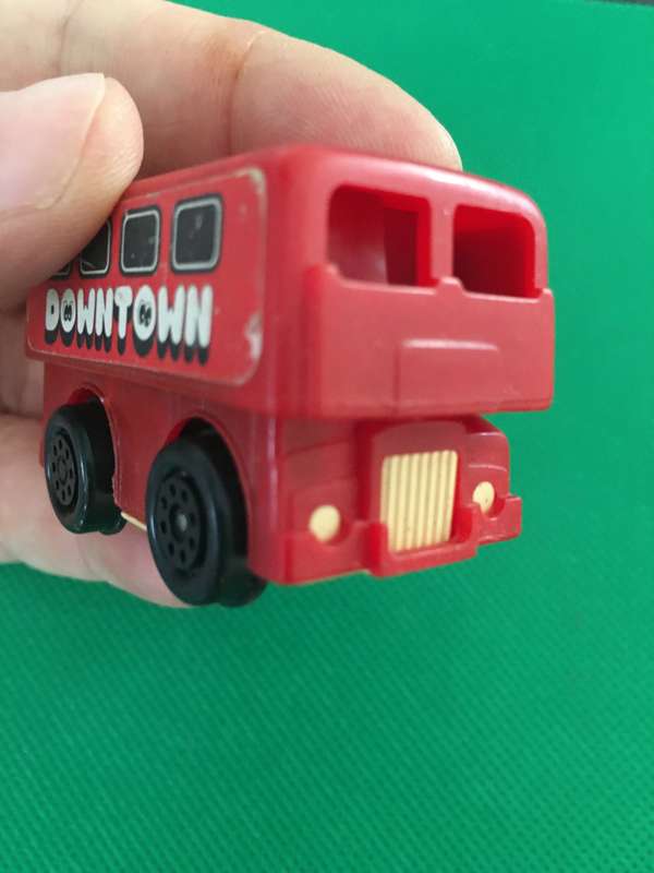 VINTAGE TOMY  WIND UP TOY   - UP TOWN DOWN TOWN 1970'S BUS