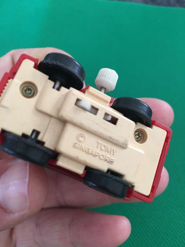 VINTAGE TOMY  WIND UP TOY   - UP TOWN DOWN TOWN 1970'S BUS
