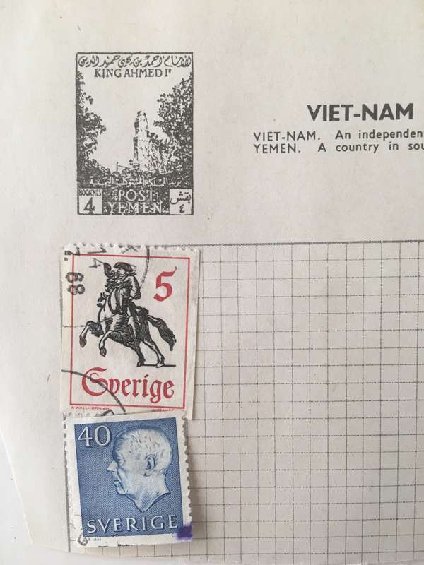 SWEDEN  2 USED STAMPS