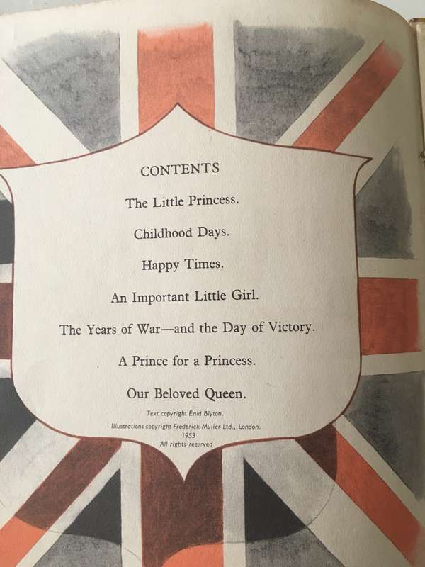 VINTAGE HARD COVER BOOK - THE STORY OF OUR QUEEN - ENID BLYTON - 1953 - EXTREMELY RARE