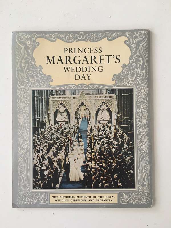 VINTAGE PRINCESS MARGARET'S WEDDING DAY PICTORIAL MEMENTO - 1960